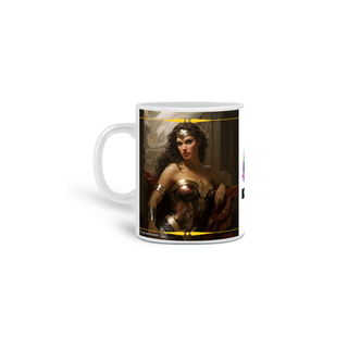Wonder Woman artwork estilo Antonio Allegri Da Correggio