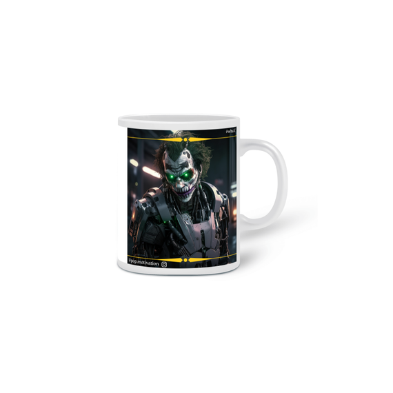 Caneca Universos Paralelos: Batman & Coringa Cyberpunk 2