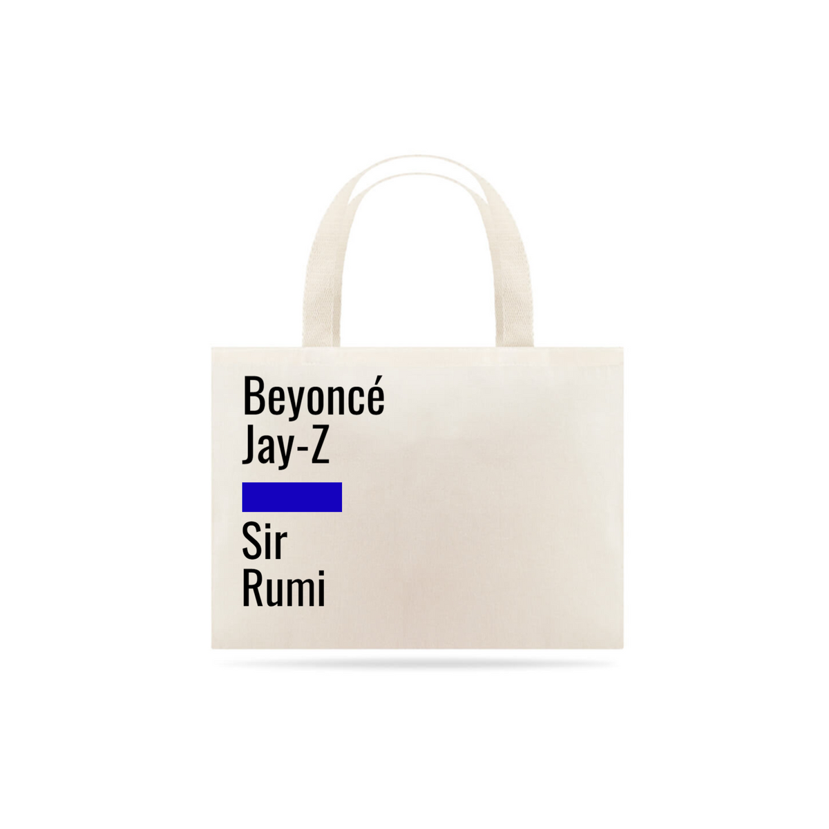 Nome do produto: ECOBAG ARTISTAS - Beyoncé Jay-Z Blue Sir Rumi