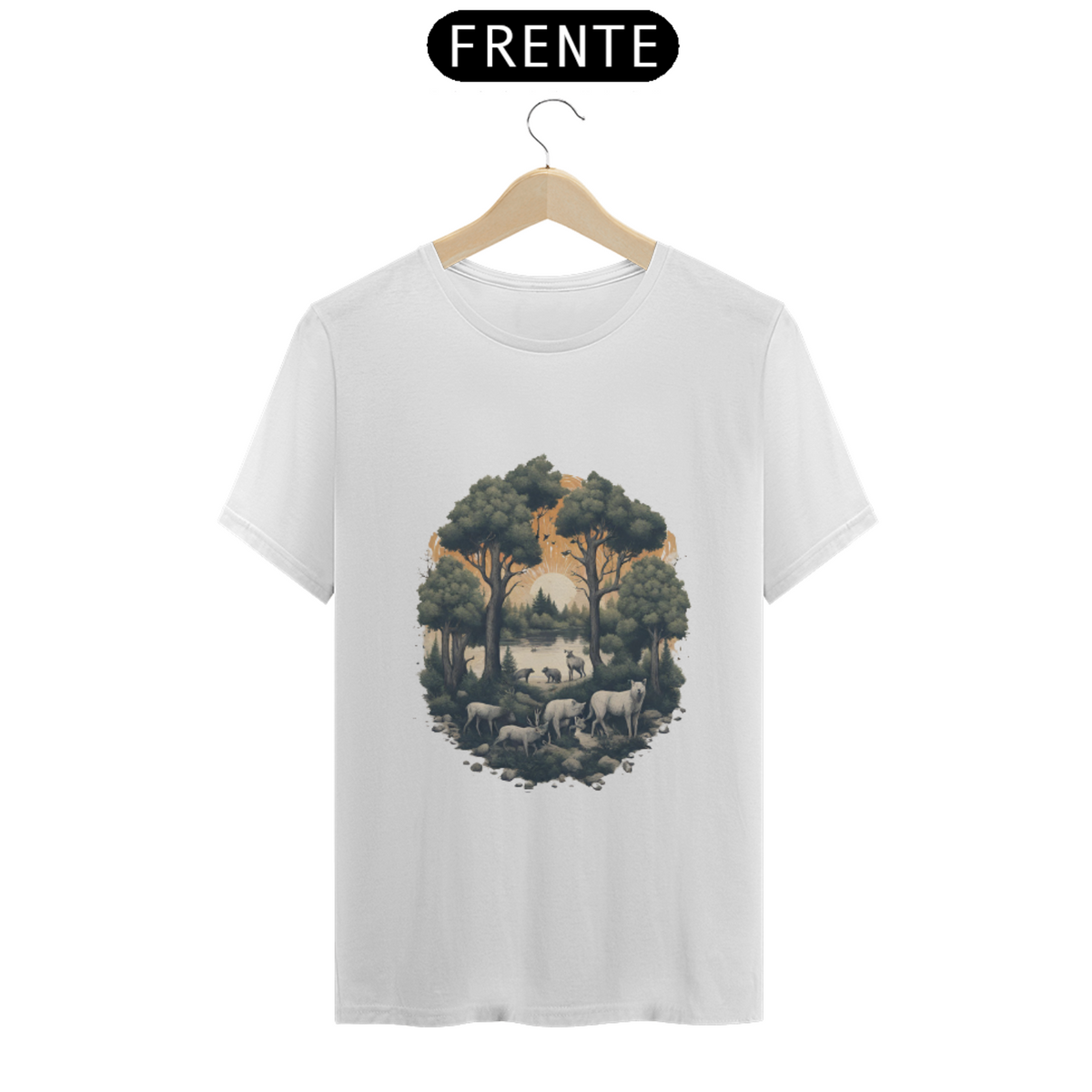 Nome do produto: Camiseta Pôr do Sol Sereno - In Natura