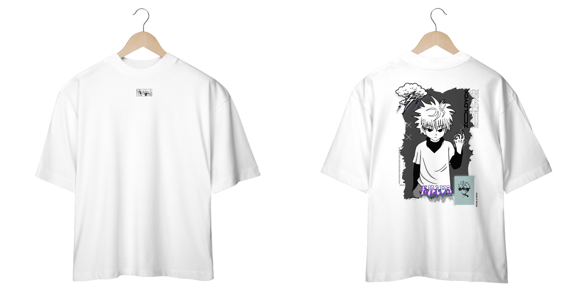 Nome do produto: killua zoldyck v.1 - HunterXHunter (frente e costas)