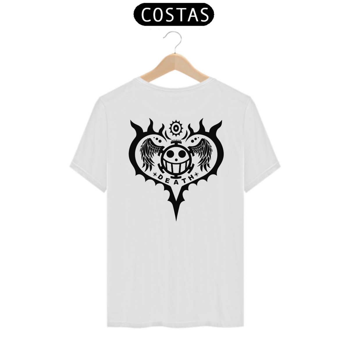 Nome do produto: Law Heart - One Piece (costas)