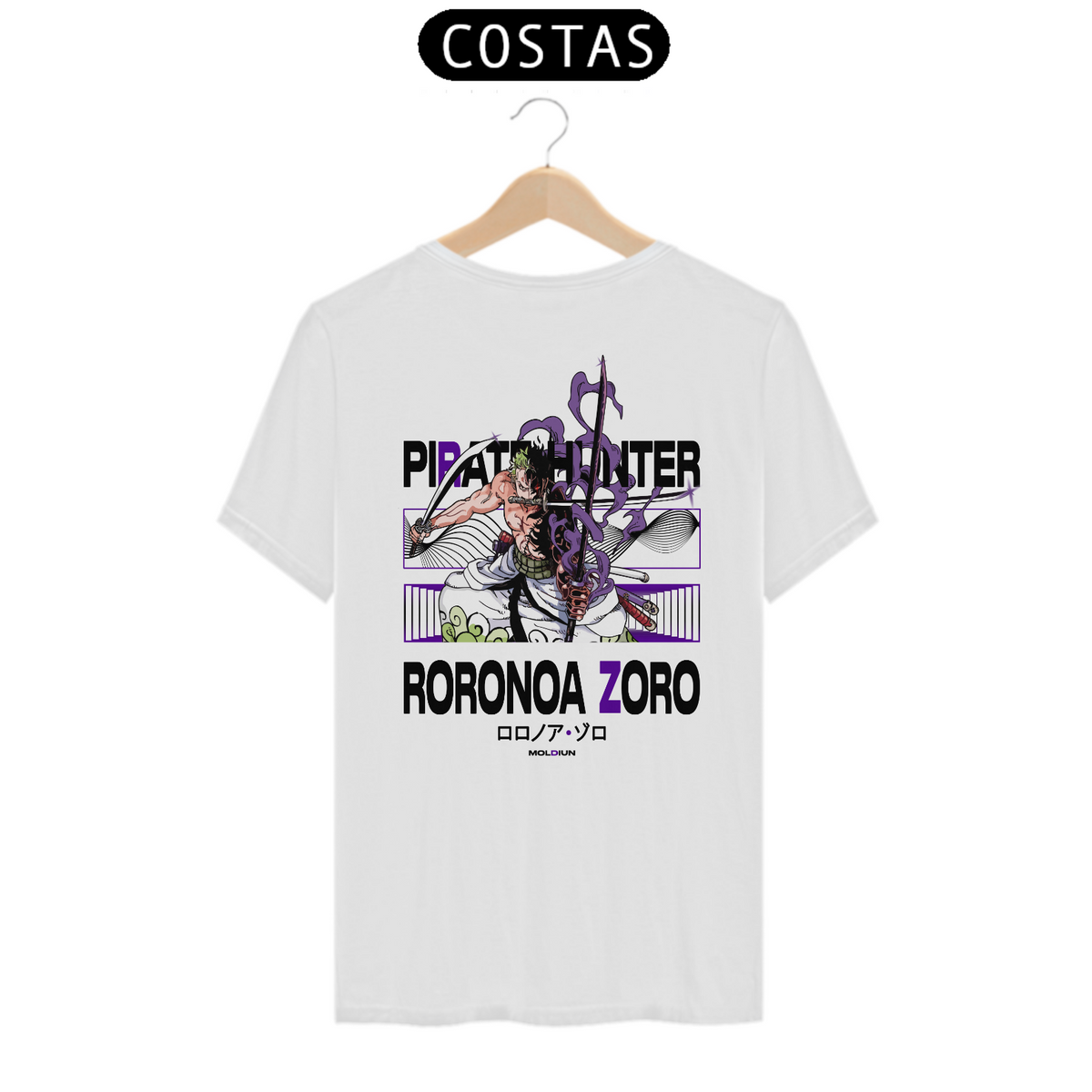 Nome do produto: Roronoa Zoro v.2 - One Piece (costas)