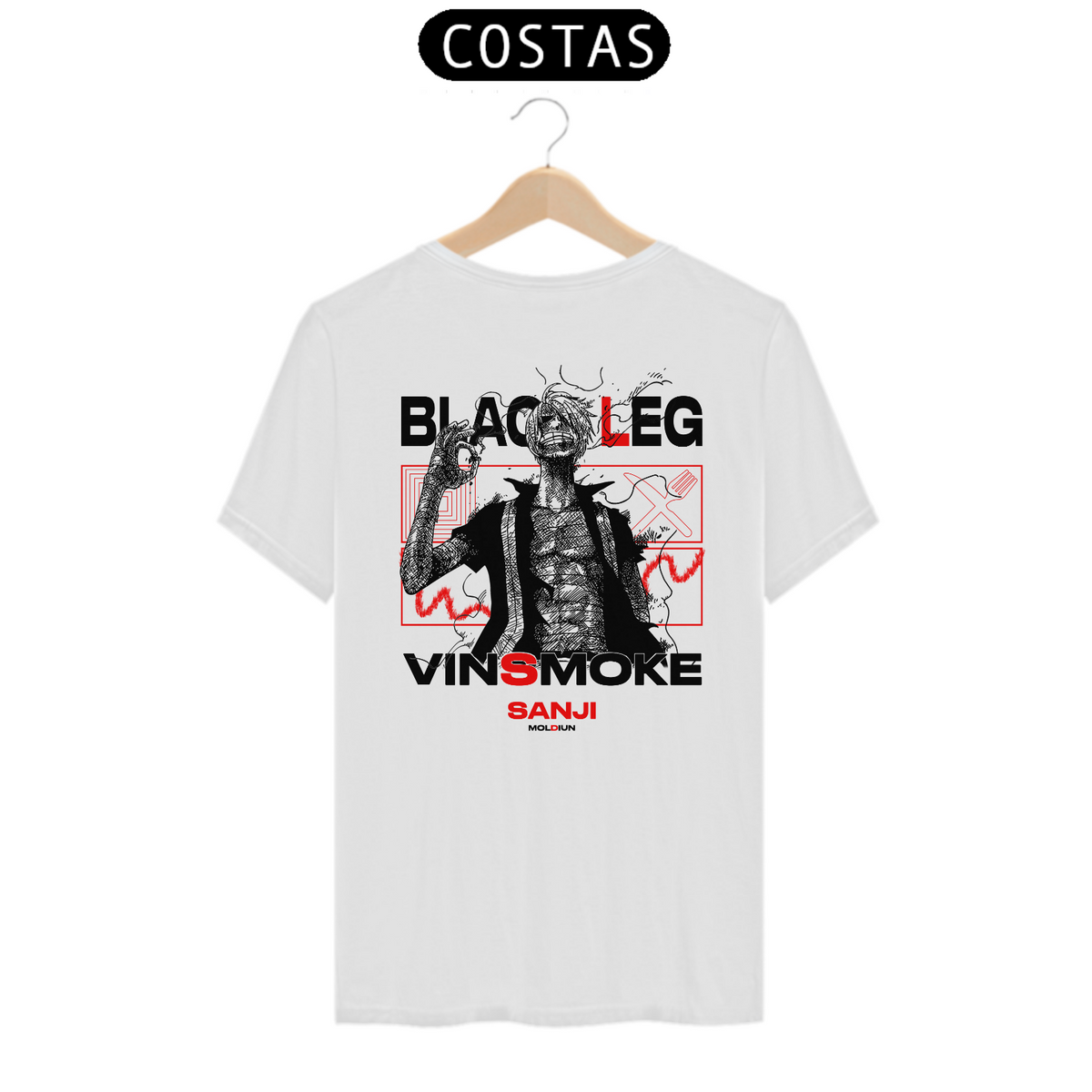 Nome do produto: Vinsmoke Sanji v.2 - One piece (costas)