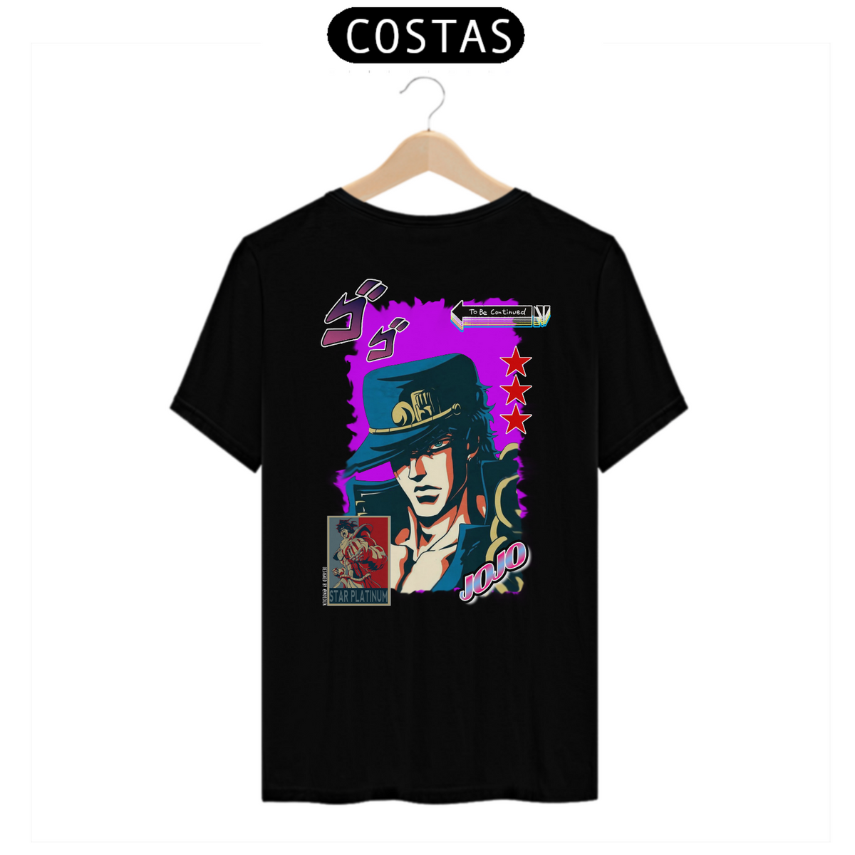 Nome do produto: Jotaro Kujo - JoJo\'s Bizarre Adventure (estampa na costa)