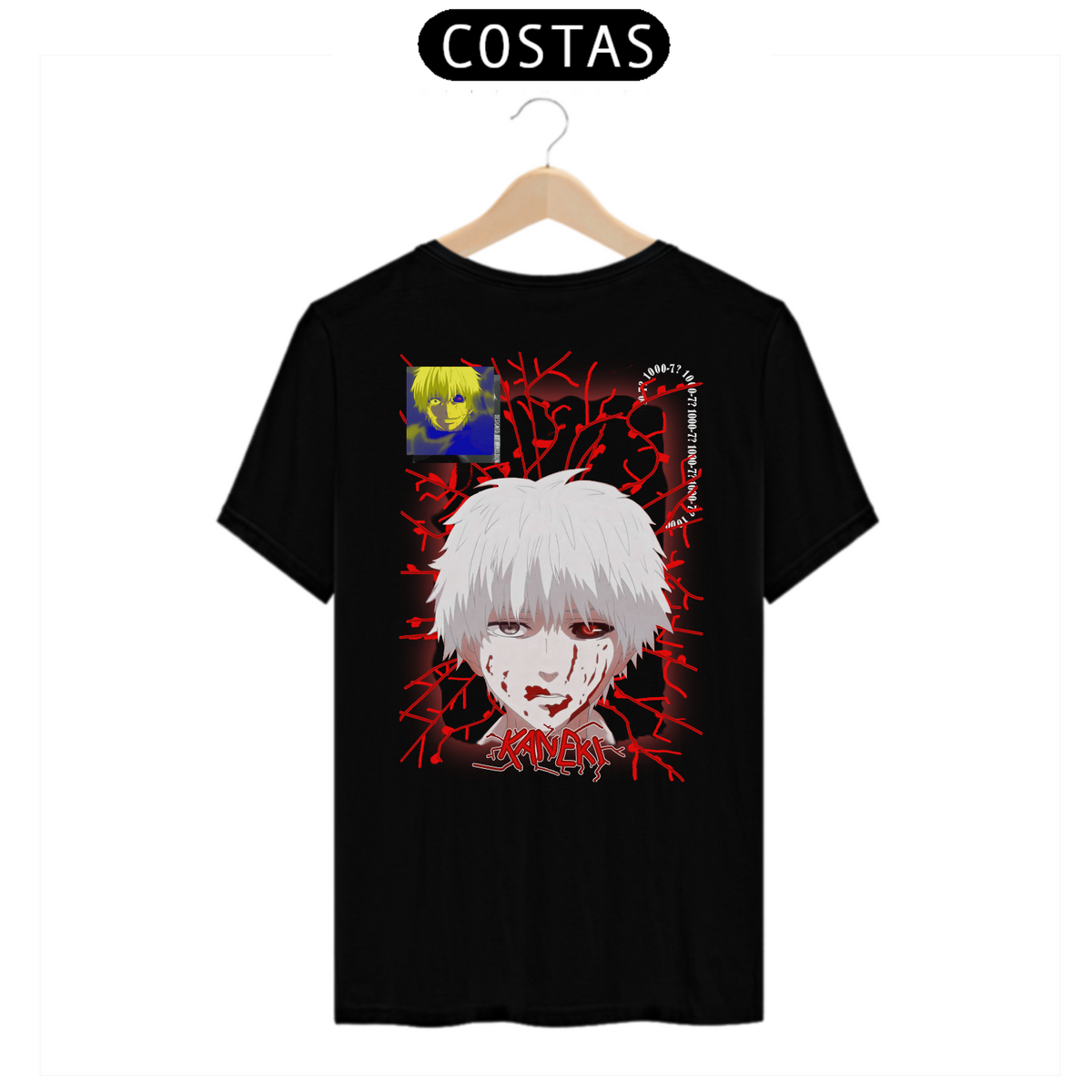 Nome do produto: Kaneki - Tokyo Ghoul (estampa na costa)