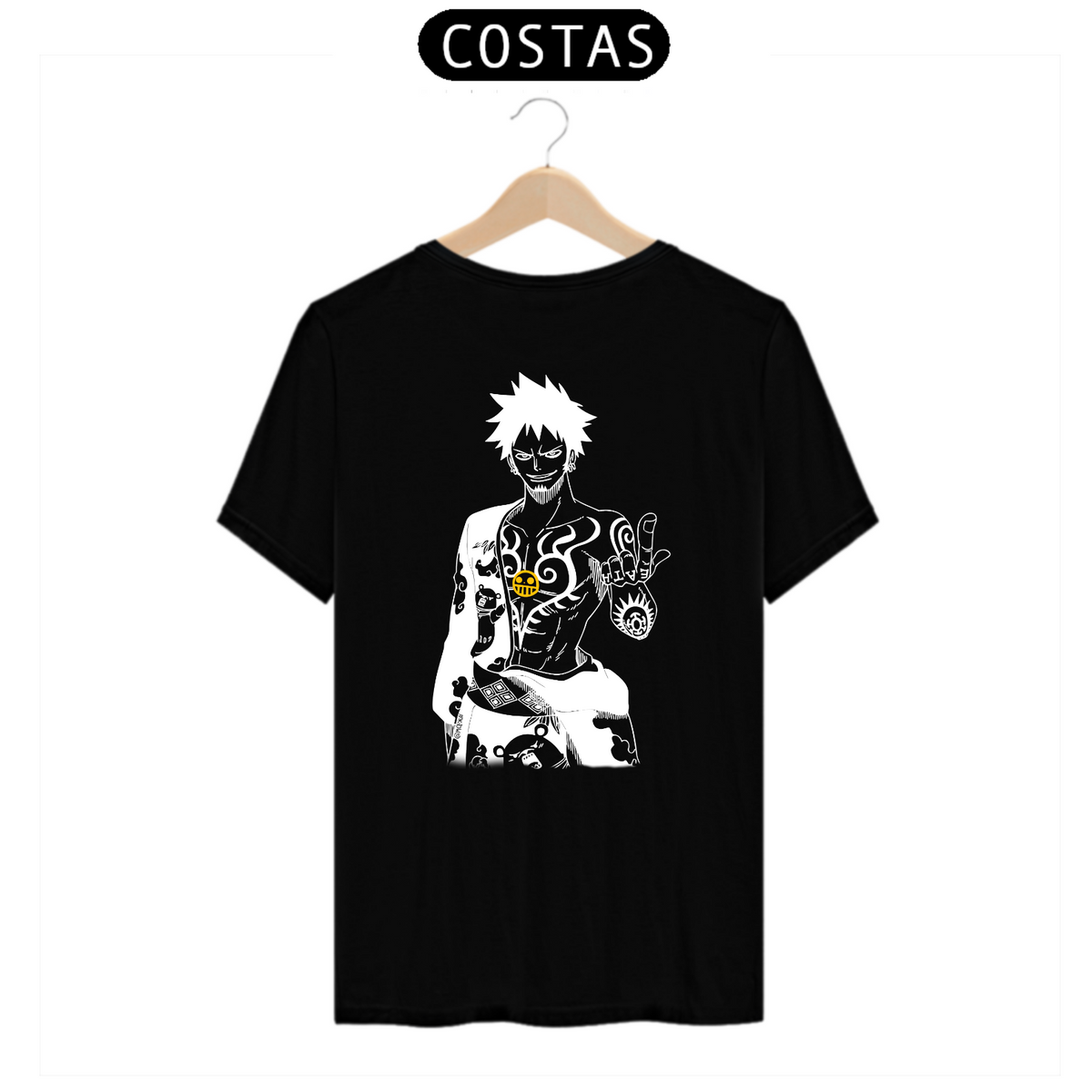 Nome do produto: Trafalgar Law - One Piece (estampa nas costas)