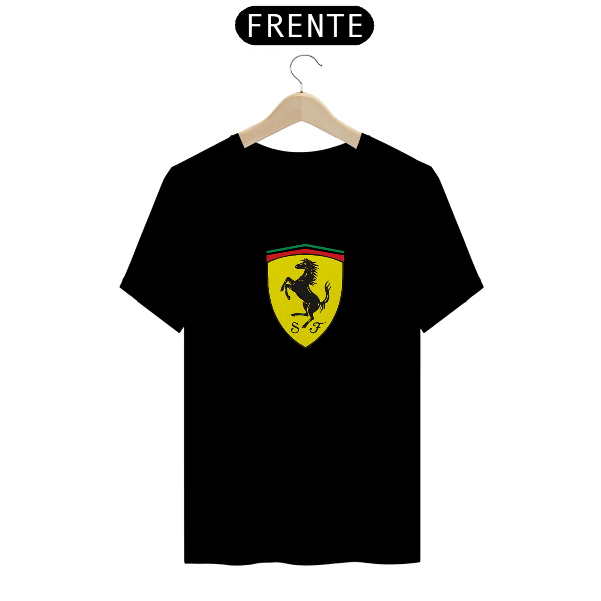 Nome do produto: Camiseta Pima Logo Ferrari