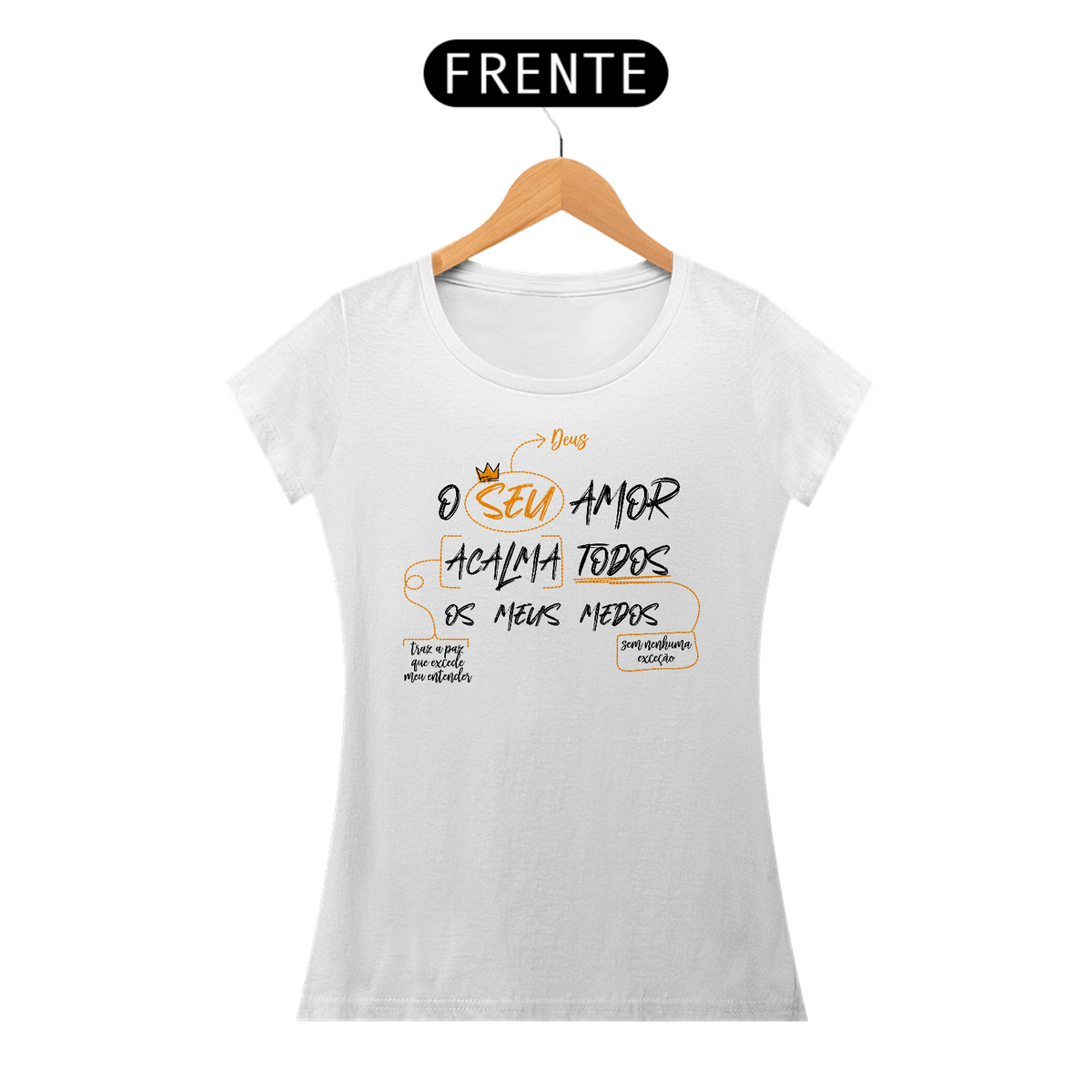 Nome do produto: Camiseta Amor que acalma - Feminina