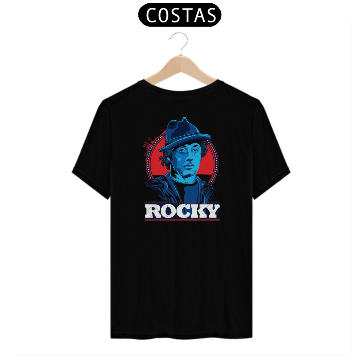 Nome do produto: camiseta rocky - Costas