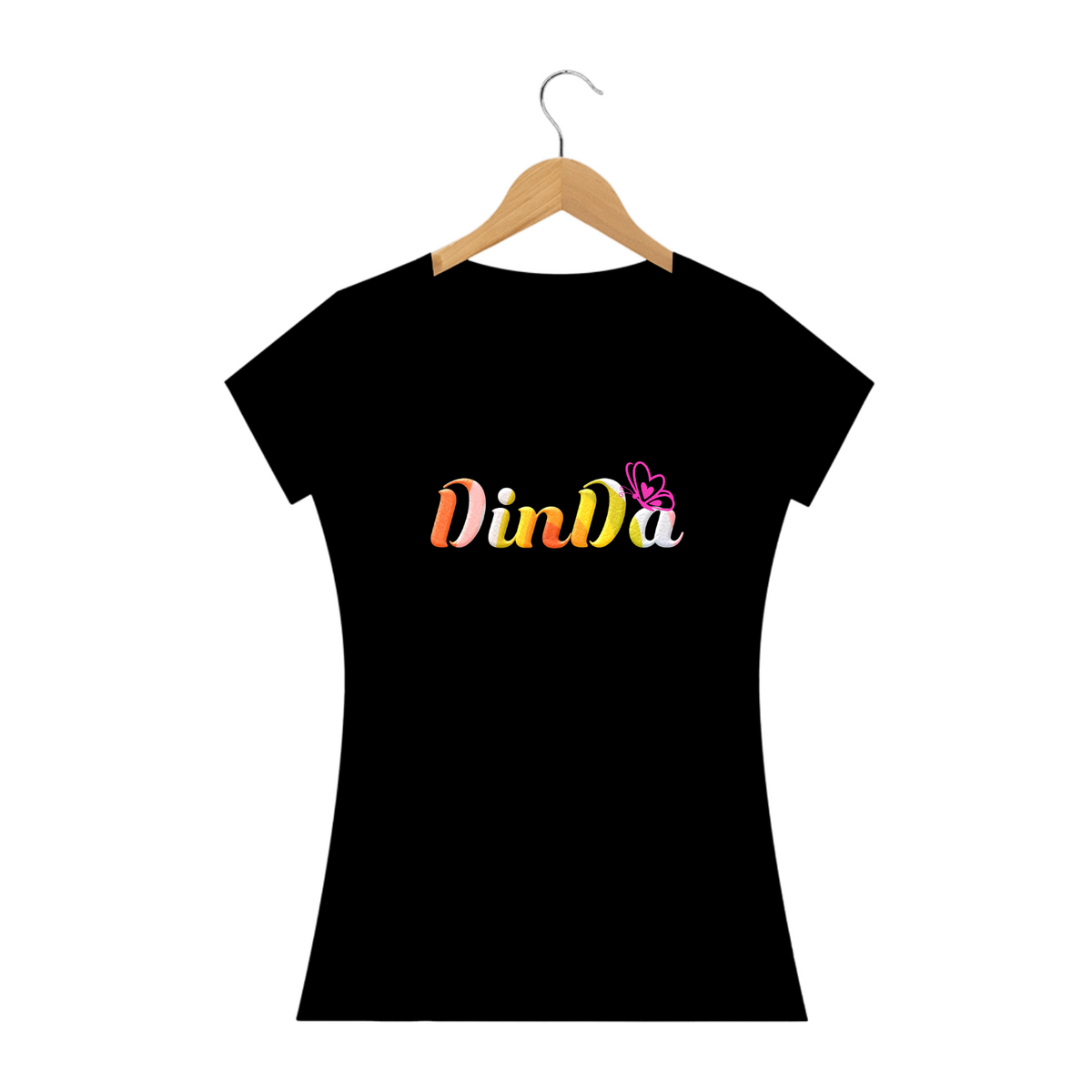 Nome do produto: Camiseta Feminina Dinda