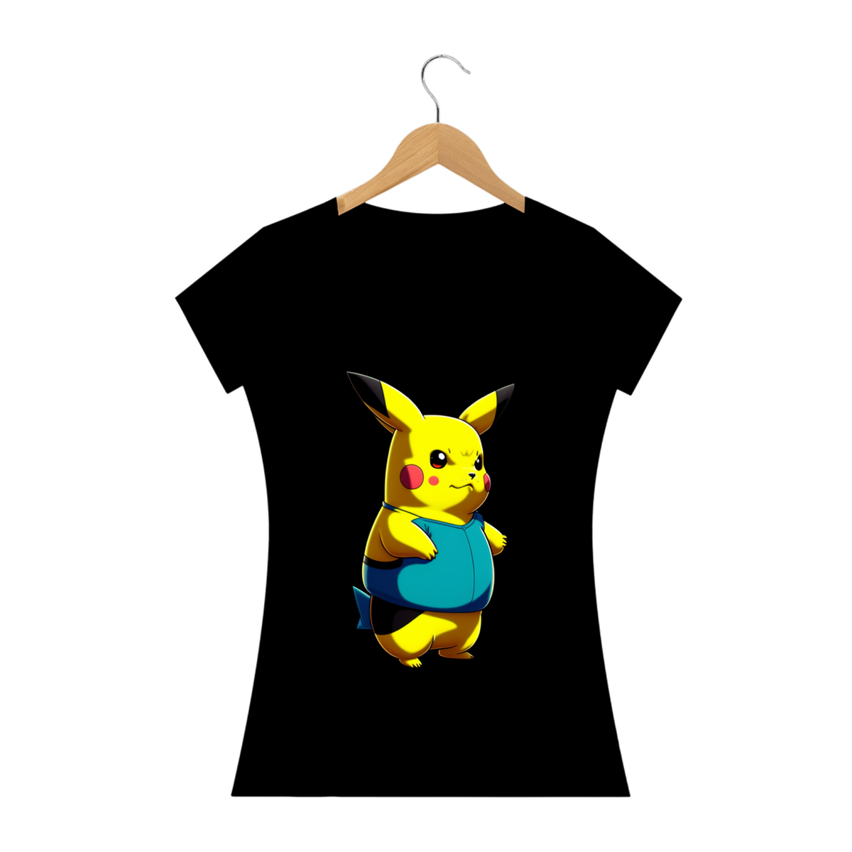Nome do produto: Camiseta Feminina Pikachu Pokémon