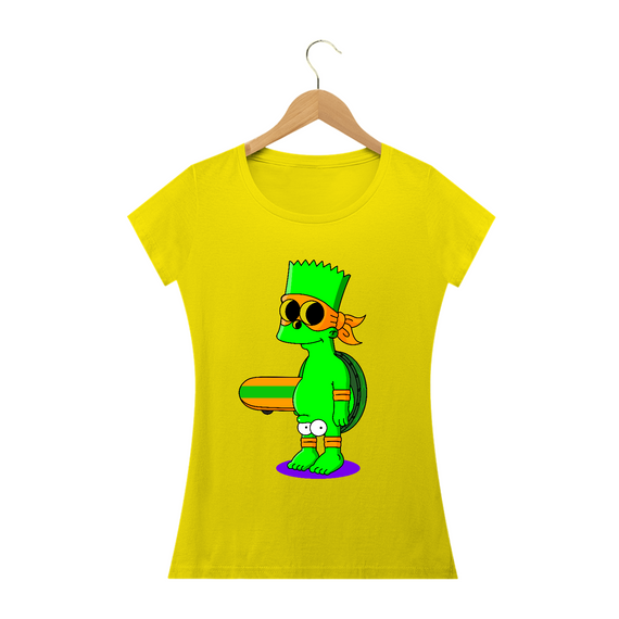 Camiseta Bart Simpson Baby Long 100% Algodão