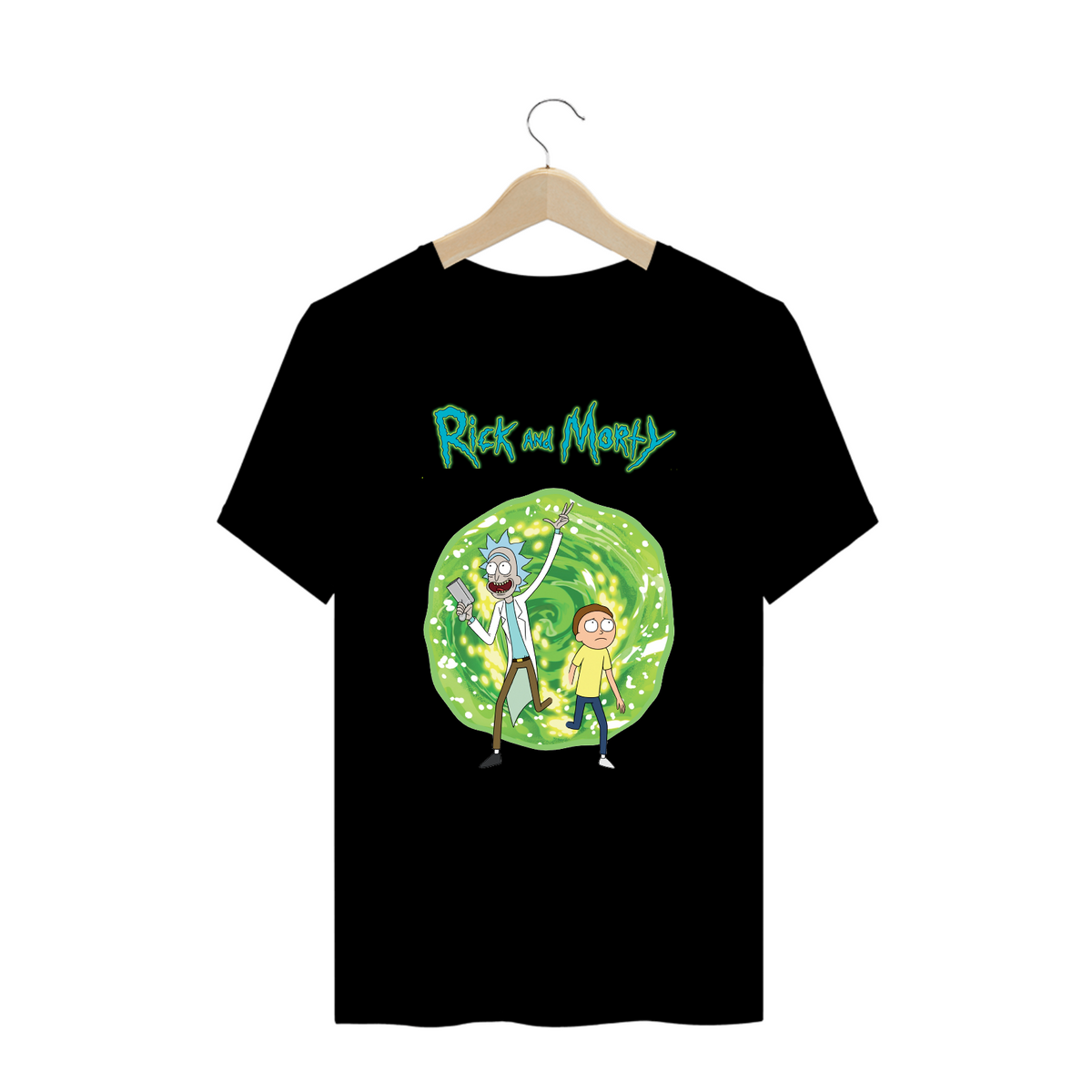 Nome do produto: Camiseta Rick and Morty Clássica Plus Size Oversized 100% Algodão