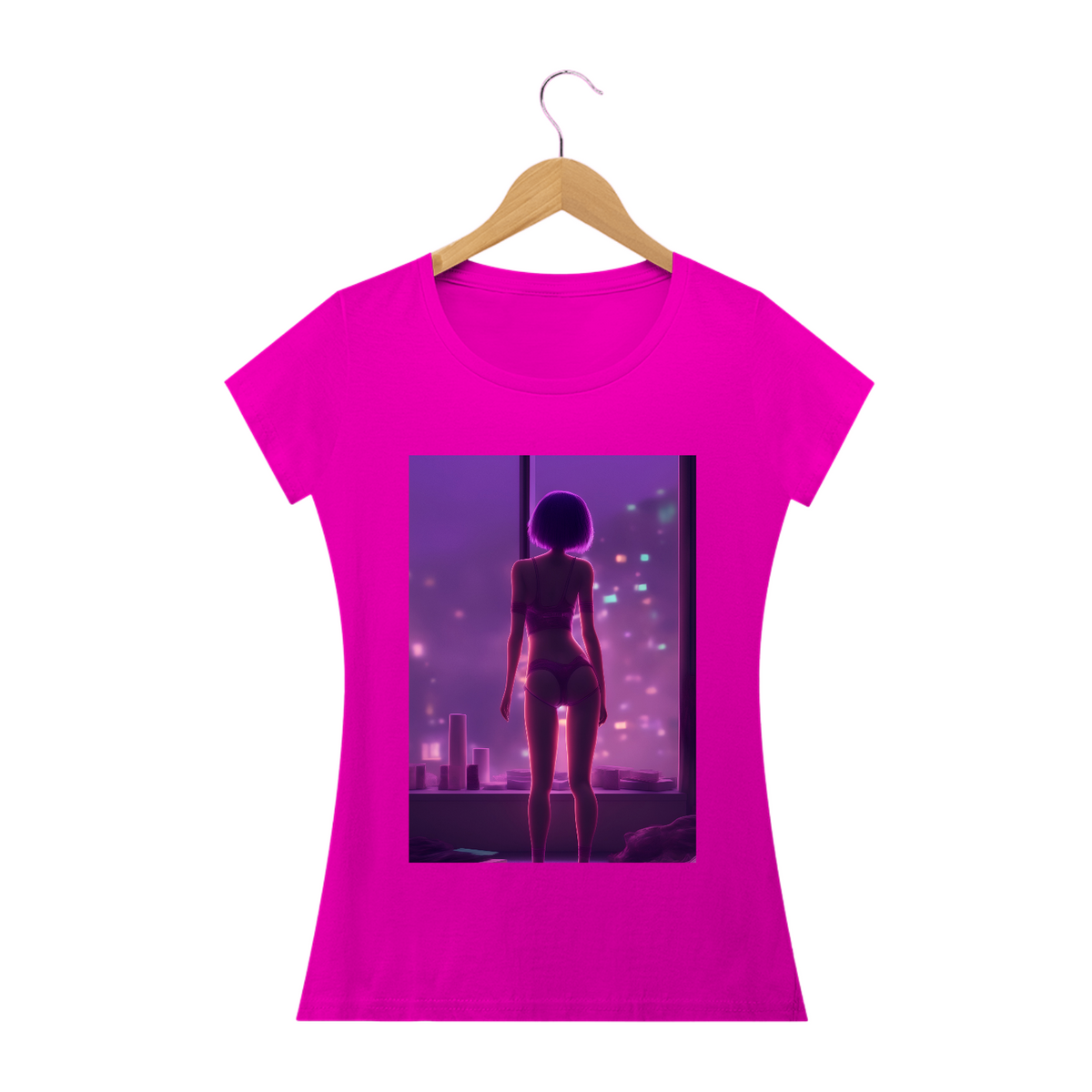 Nome do produto: Camiseta Girl Baby Long 100% Algodão