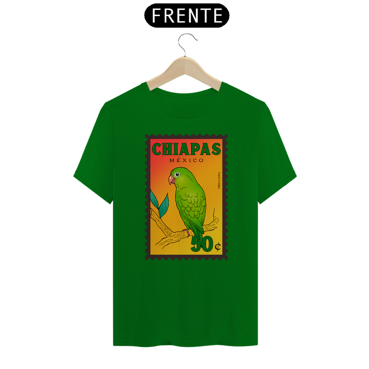 Nome do produto: Camiseta Chiapas México 100% Algodão