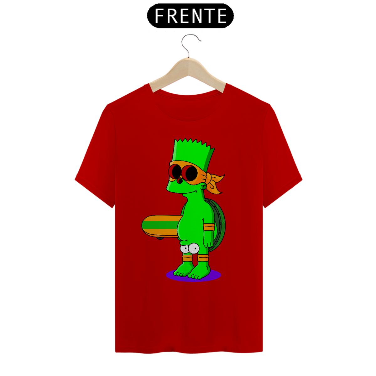 Nome do produto: Camiseta Bart Simpson 100% Algodão