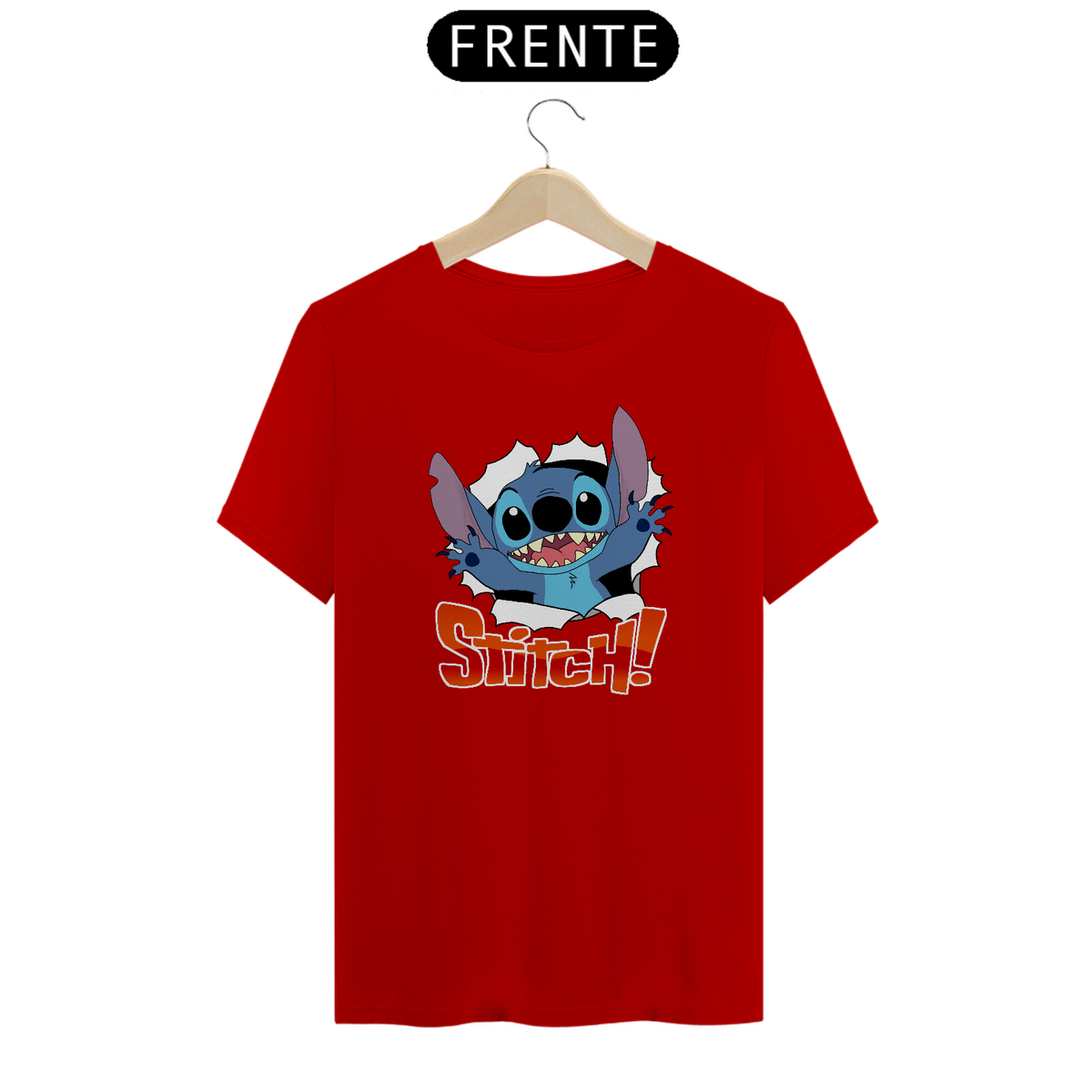 Nome do produto: Camiseta Stitch 100% Algodão