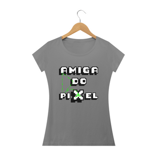 Nome do produtoT-shirt - baby look - Amiga do Pixel - Poison