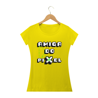 Nome do produtoT-shirt - baby look - Amiga do Pixel - Poison