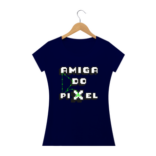 Nome do produtoT-shirt - baby look - Amiga do Pixel - Poison