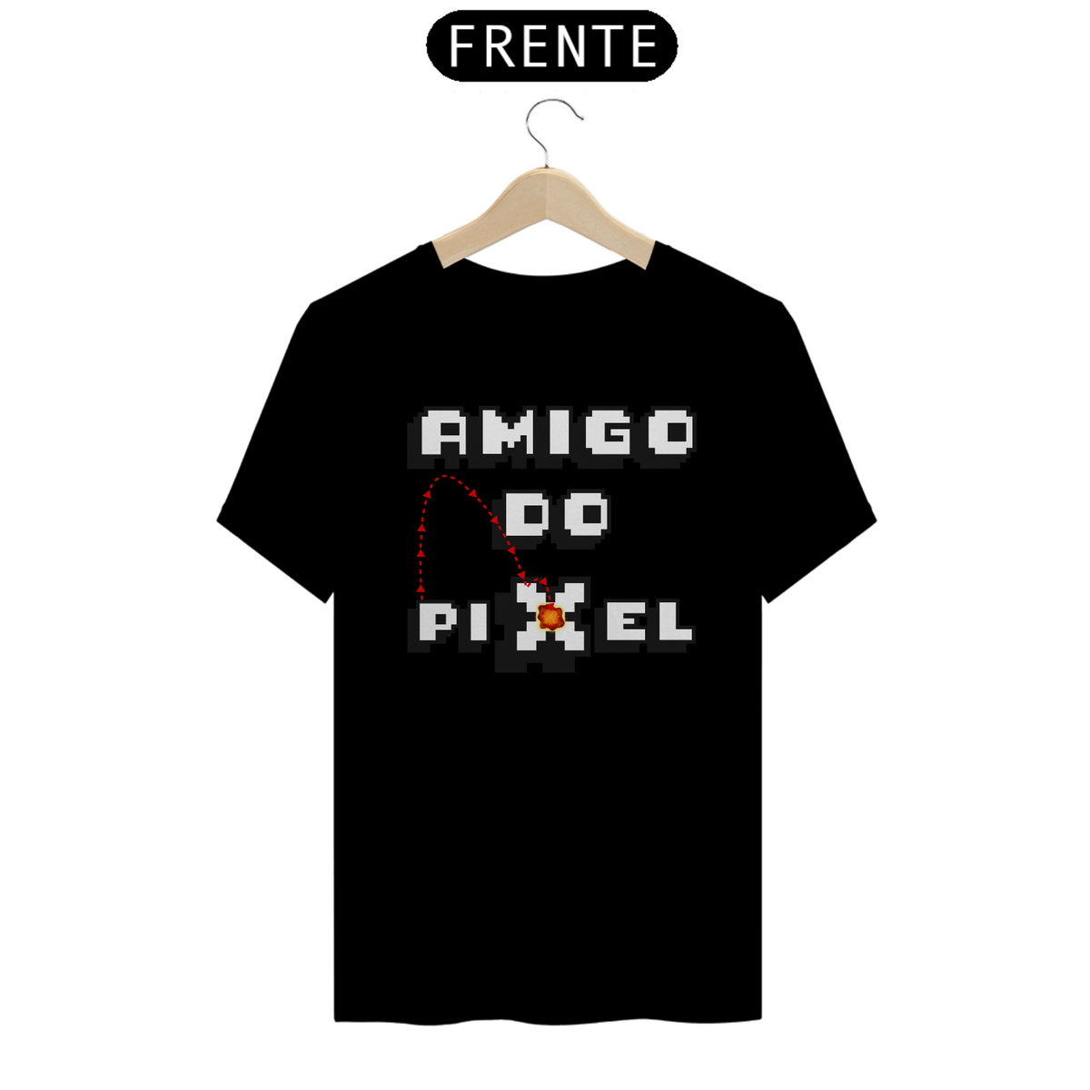 Nome do produto: T-shirt - Amigo do Pixel Fogo