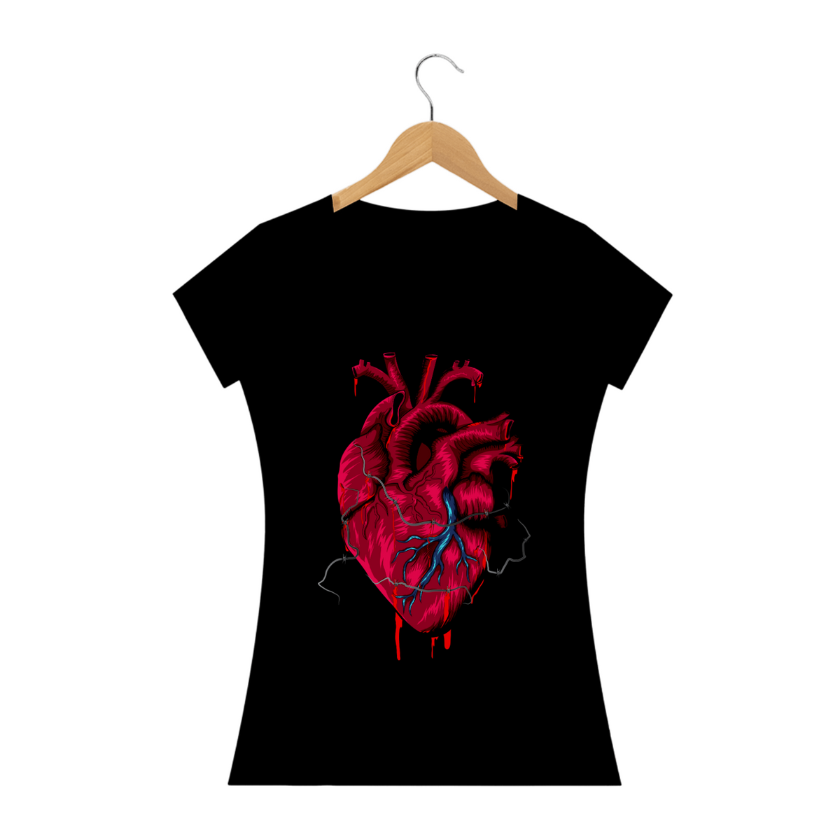 Nome do produto: T-shirt - baby look - Heart