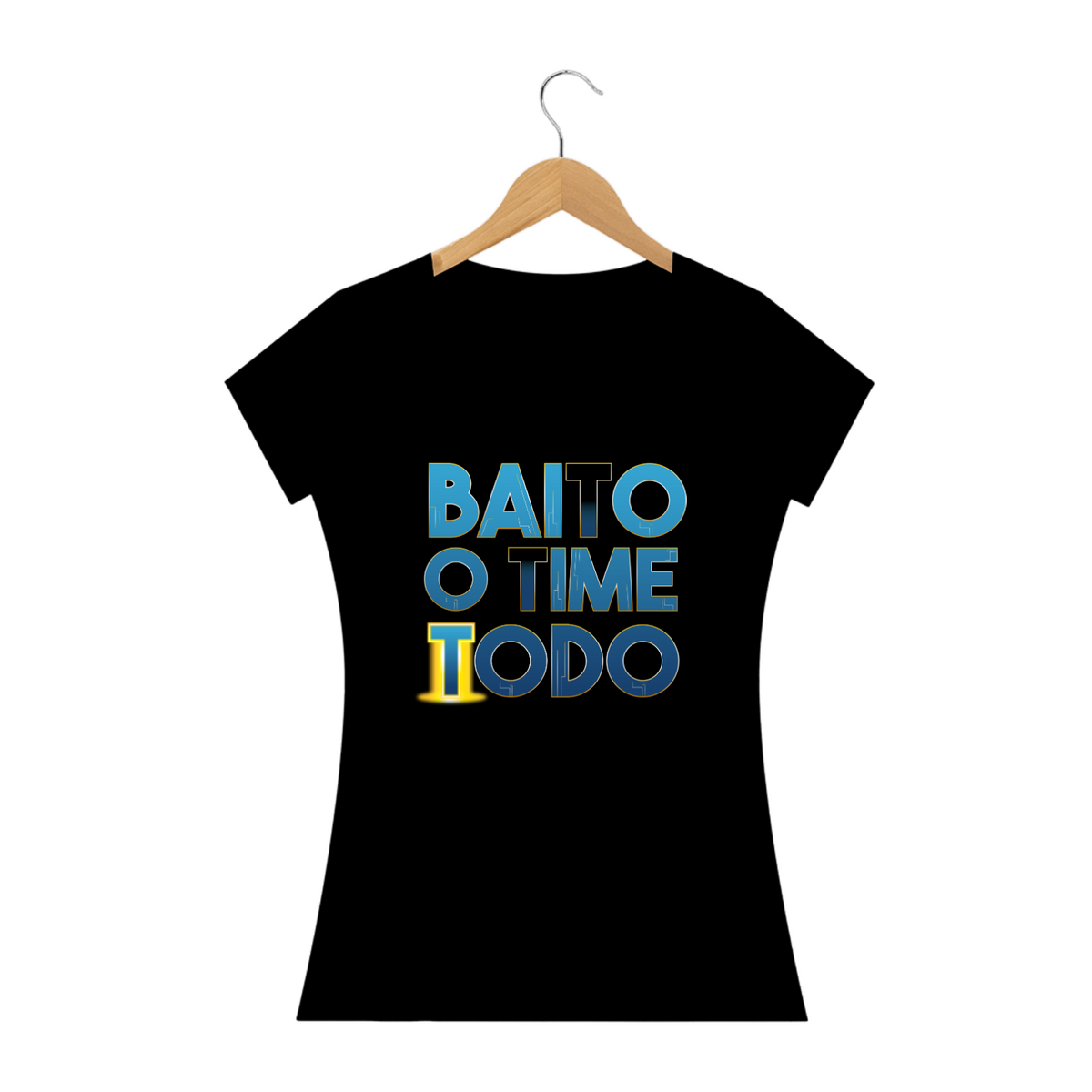 Nome do produto: T-shirt - baby look - Baito o time