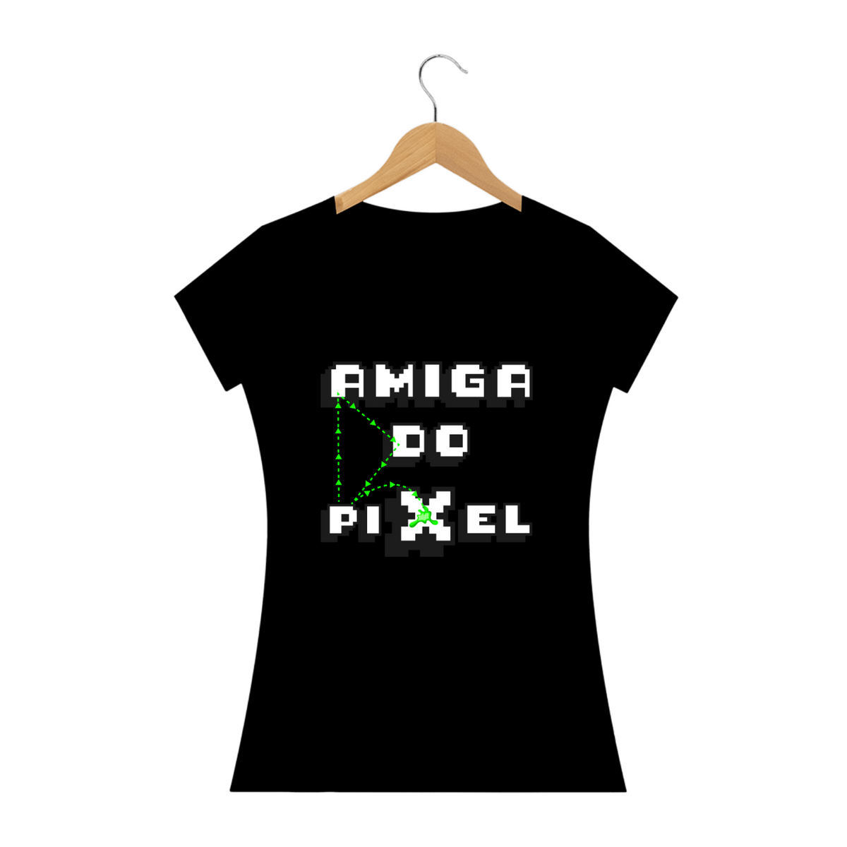 Nome do produto: T-shirt - baby look - Amiga do Pixel - Poison