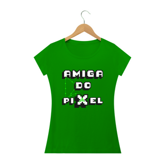 Nome do produtoT-shirt - baby look - Amiga do Pixel - Poison