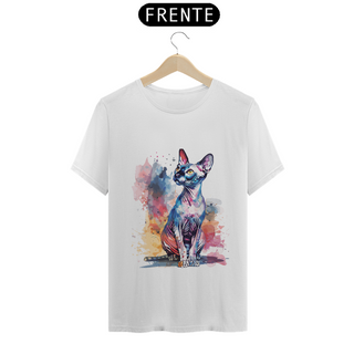 Camisa Gato Sphynx/Sem Pêlo | Watercolor