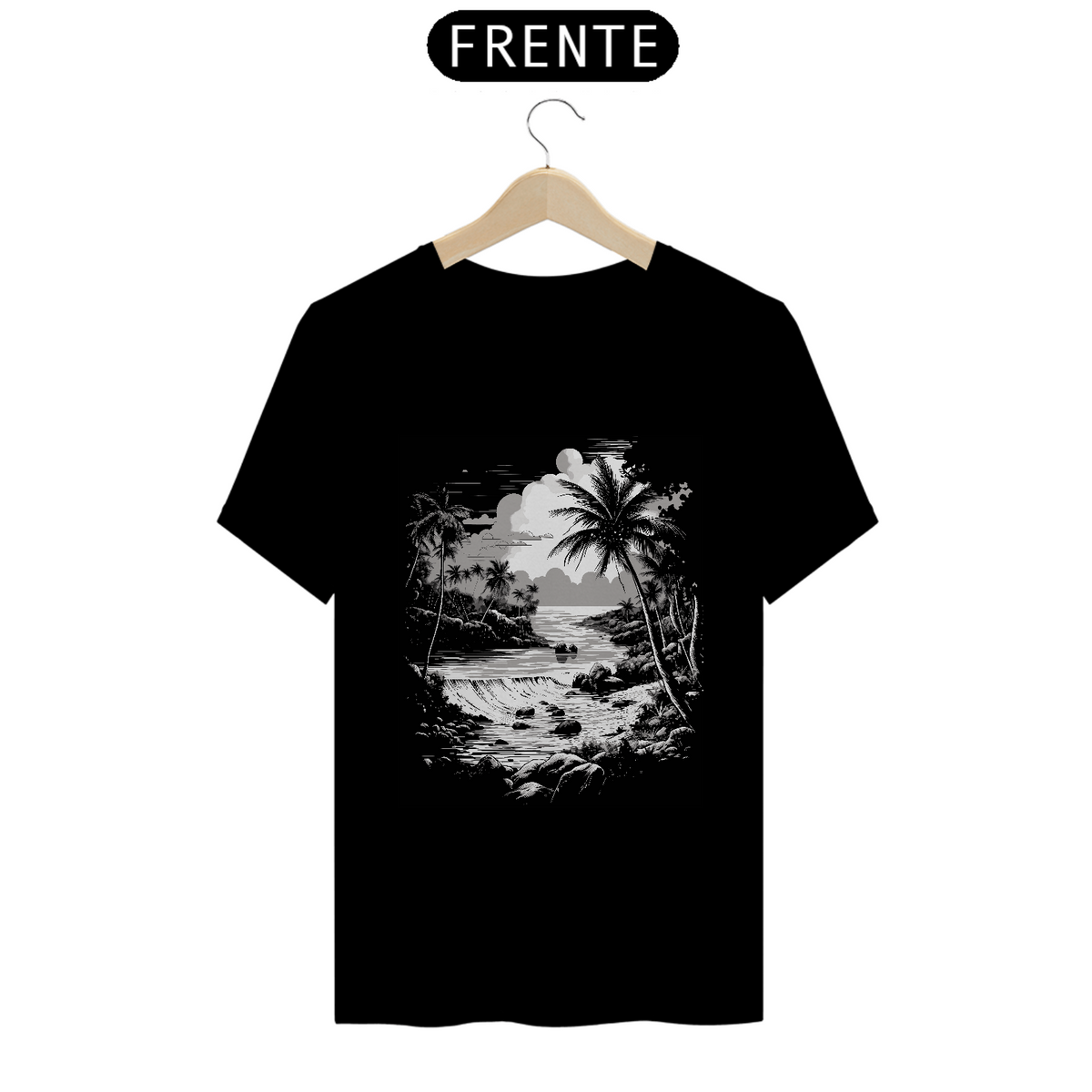 Nome do produto: Camisa Prime Paradise Waterfall | Black & White