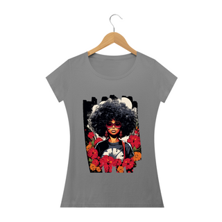 Nome do produtoCamiseta Feminina Afro Woman: Beleza e Força