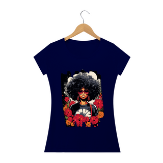 Nome do produtoCamiseta Feminina Afro Woman: Beleza e Força