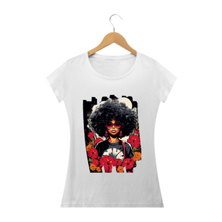 Nome do produtoCamiseta Feminina Afro Woman: Beleza e Força