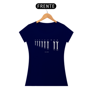 Nome do produtoCamiseta Feminina Kit de Chaves Combinadas