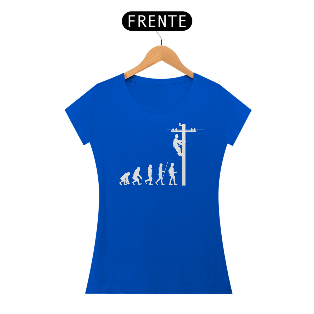 Nome do produto: Camiseta Feminina Evolução Eletricista