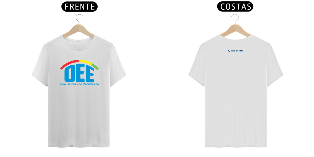 Nome do produto: T-Shirt Prime OEE para Gestores da Manutenção Branca
