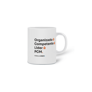 Nome do produtoCaneca PCM: Competência e Liderança