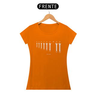 Nome do produtoCamiseta Feminina Kit de Chaves Combinadas