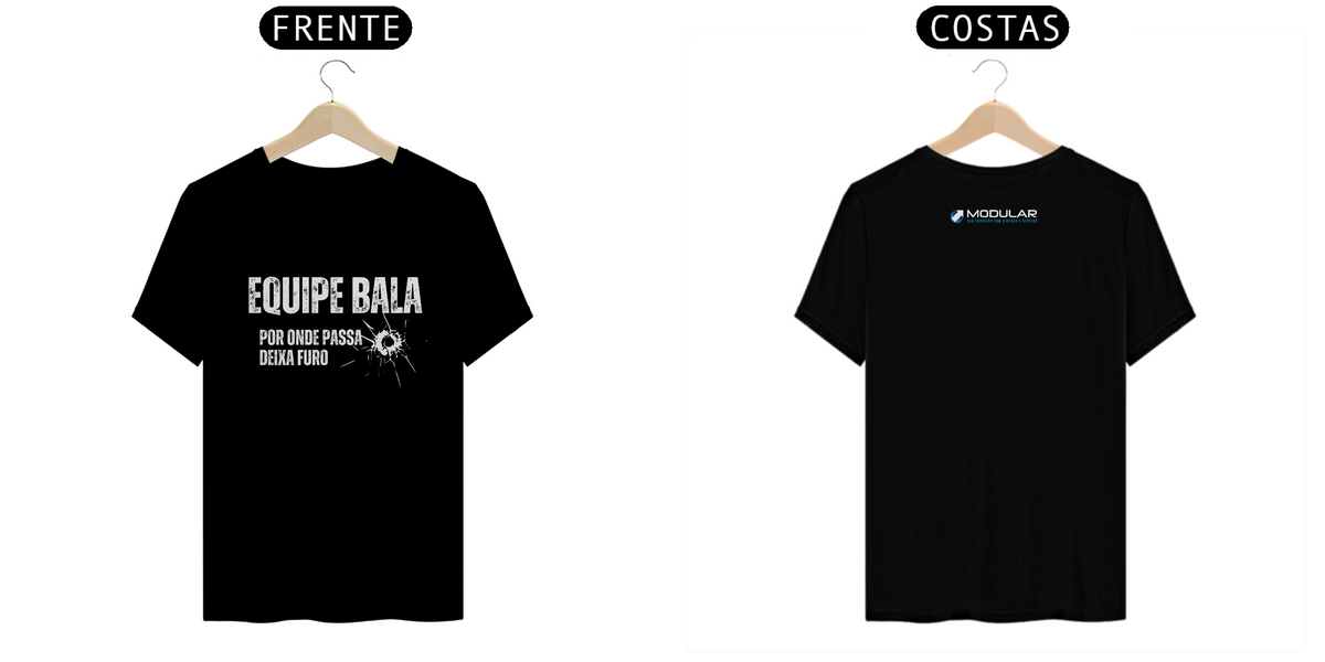Nome do produto: T-Shirt Basic Equipe Bala Preta