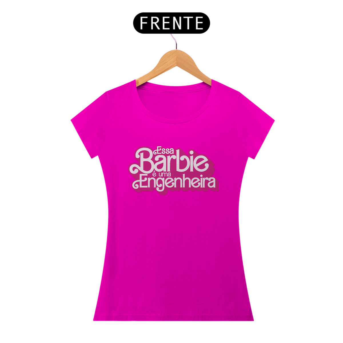 Nome do produto: Camiseta Feminina Barbie Engenheira