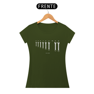 Nome do produtoCamiseta Feminina Kit de Chaves Combinadas