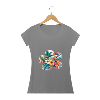 Nome do produtoCAMISETA FEMININA BABY LONG HIGH QUALITY FLOWERS ALTO PADRÃO