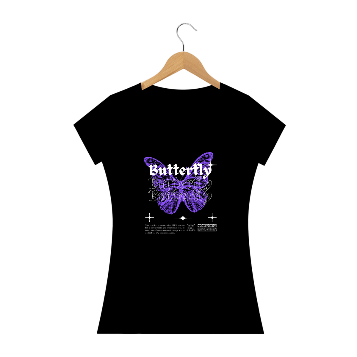 Nome do produtoT-SHIRT FEMININA BUTTERFLY