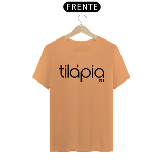 Tilápia - Logo Preto Masculino