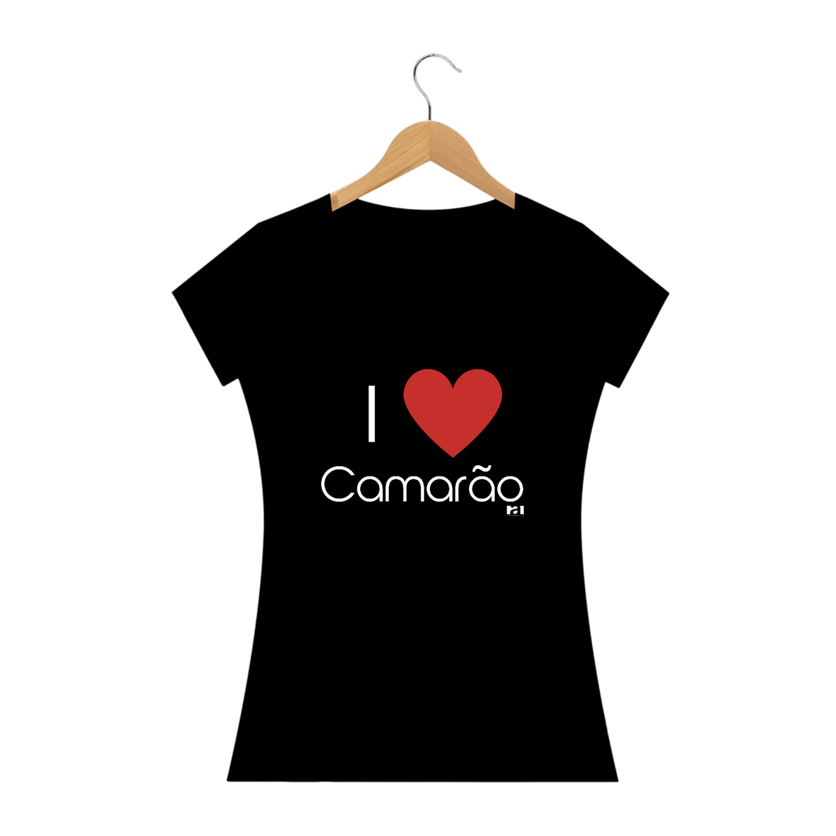 Nome do produto: I love Camarão - Feminino Texto Branco
