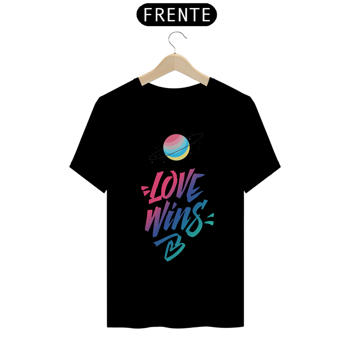 Nome do produto: Camiseta Love Wins