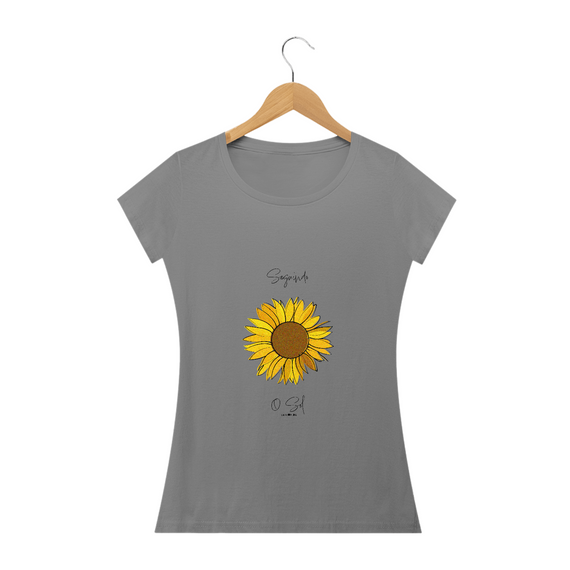 Camiseta Baby Long Quality - Frase Seguindo o Sol