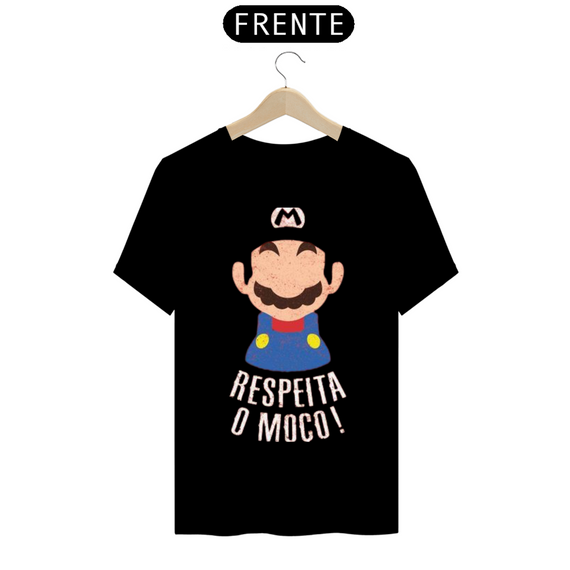 Camiseta Respeita o moço - Mario Bros 